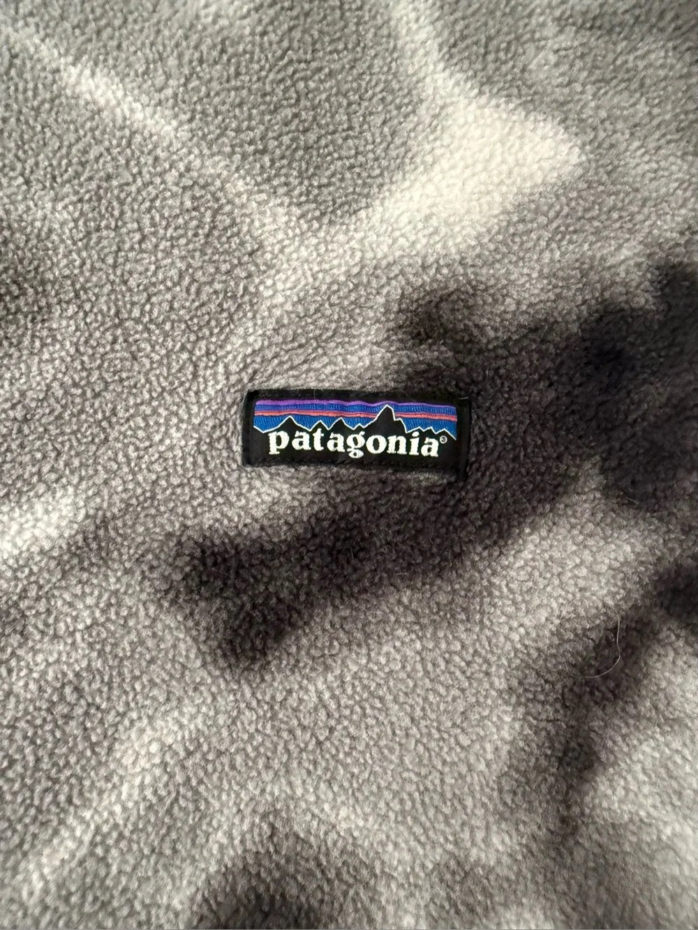Patagonia kids print lightweight Synchilla Fleece throw blanket camp pets GUC